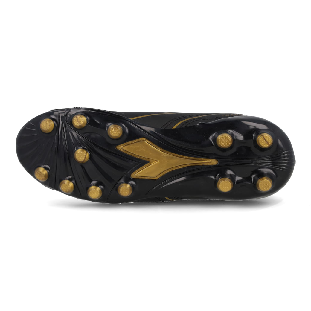 Diadora Chuteira DFAF149-01 TORNEO III INF CPO Preto-Dourado Sint_7__01